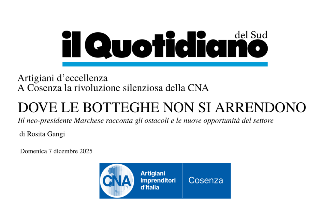 Intervista al Presidente Marchese sul Quotidiano del Sud